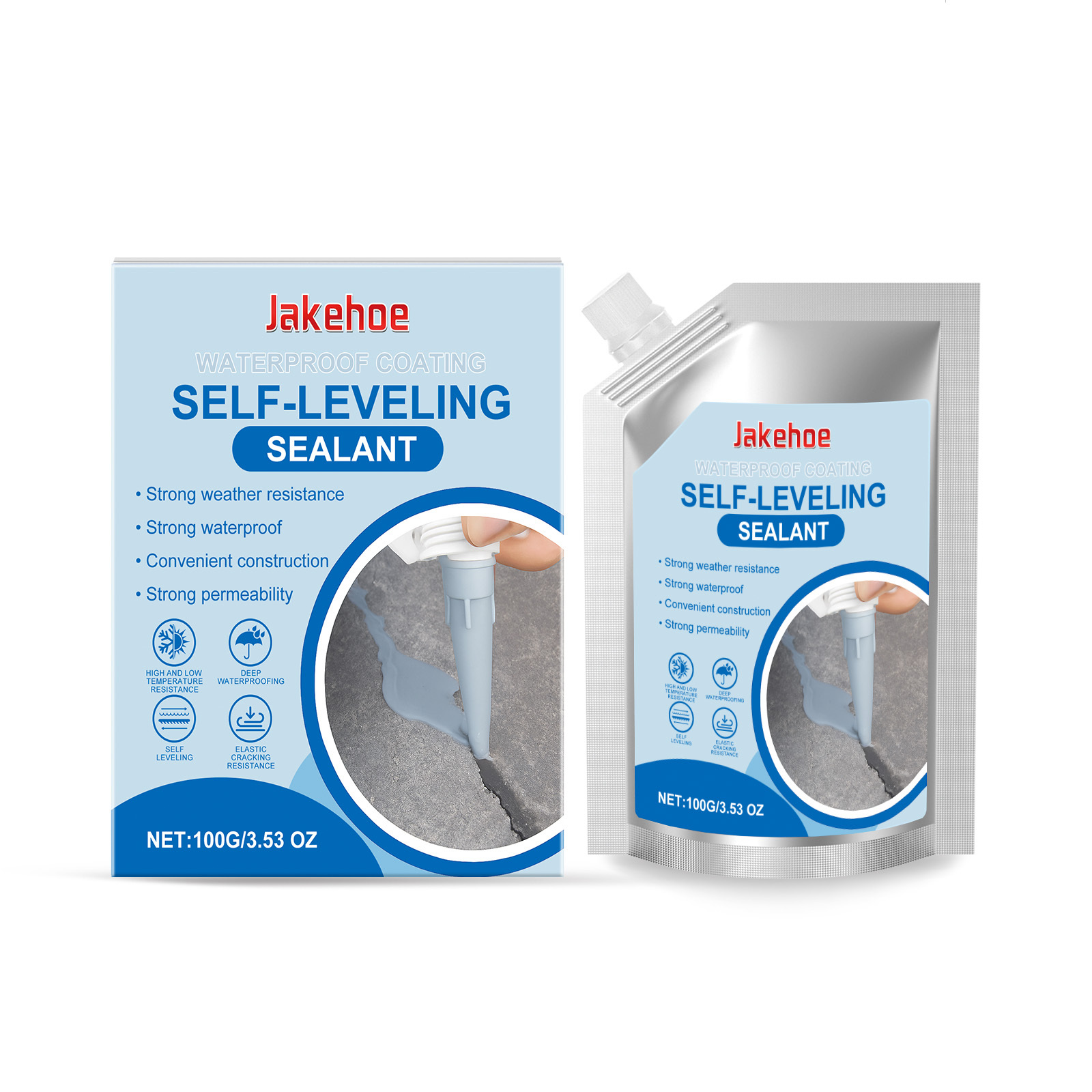 Main product image of Waterproof Coating Self-leveling Sealant for Daily Use, 100G