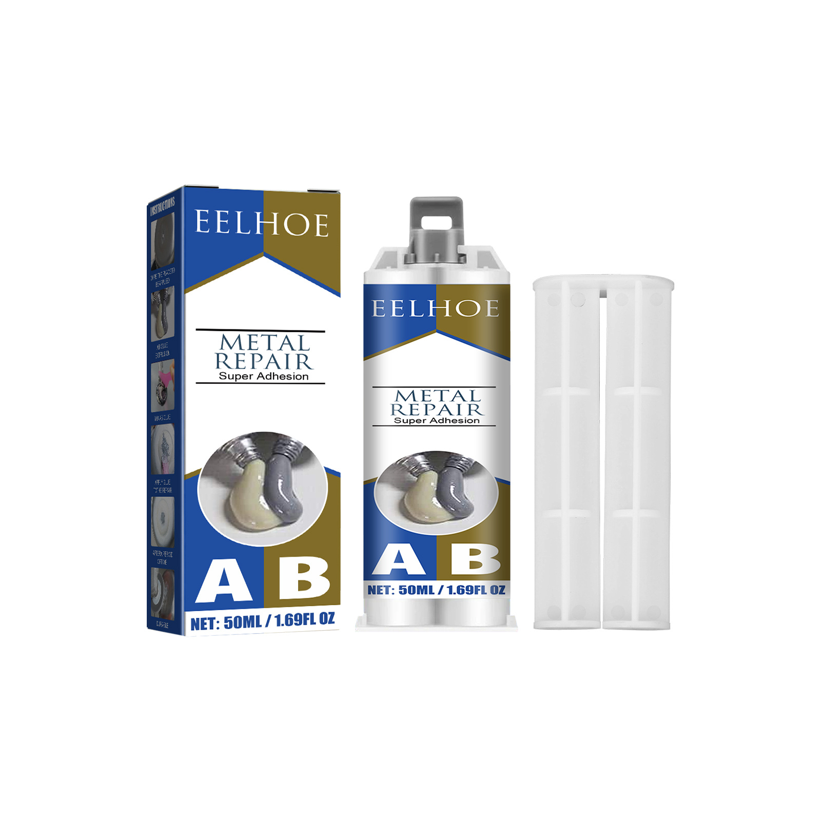 Main product image of Metal AB Casting Adhesive (50ml), 50ml, Casting AB Glue for Daily Use
