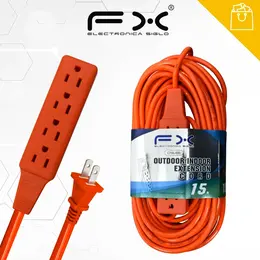 Product image of 15m Power Extension Cord, Four-Slot Grounded Socket