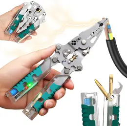 Product image of 18-in-1 Foldable Electrical Multitool, Alloy Steel, Insulated Grip