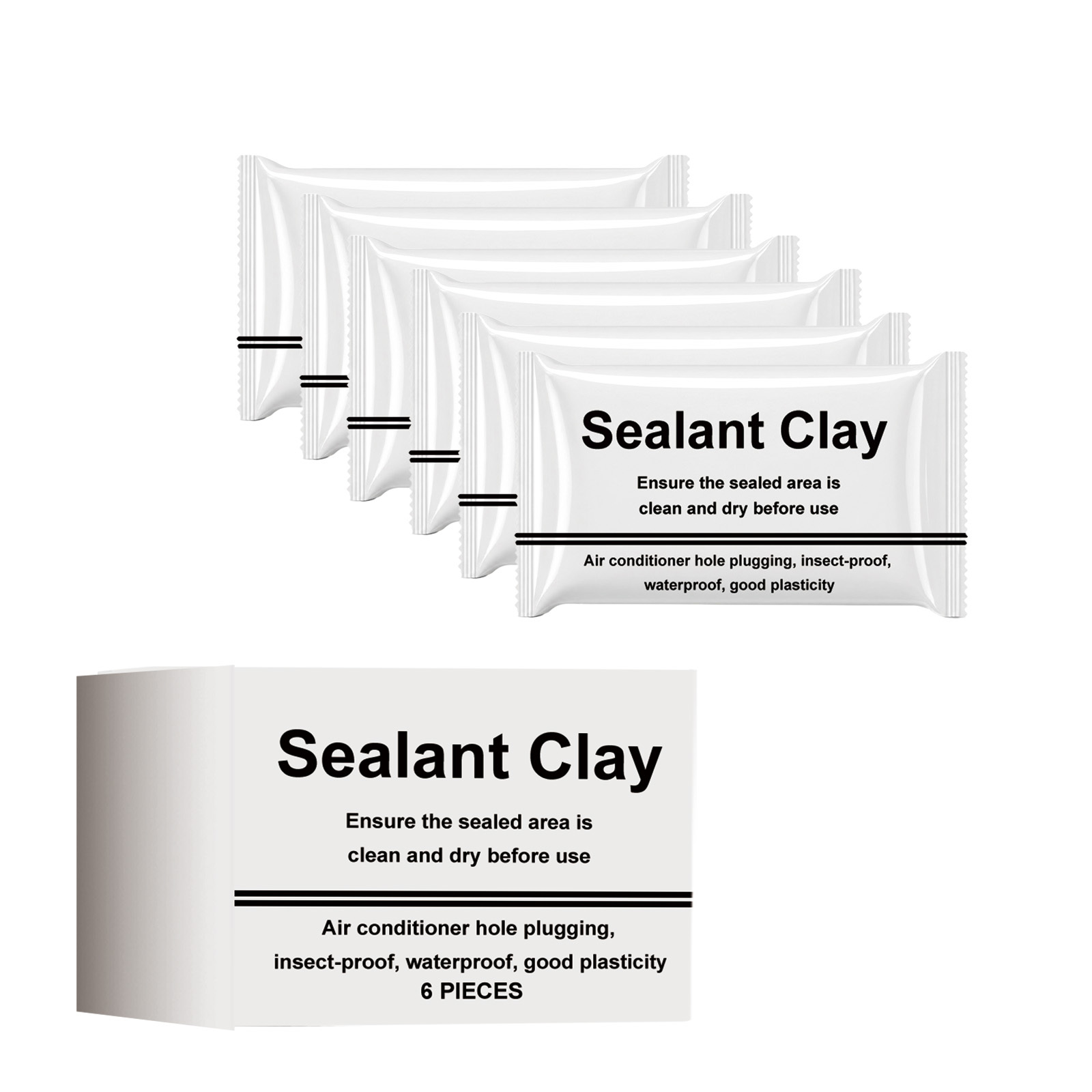 Main product image of JUE FISH Sealant Mud, 6pieces for Daily Use