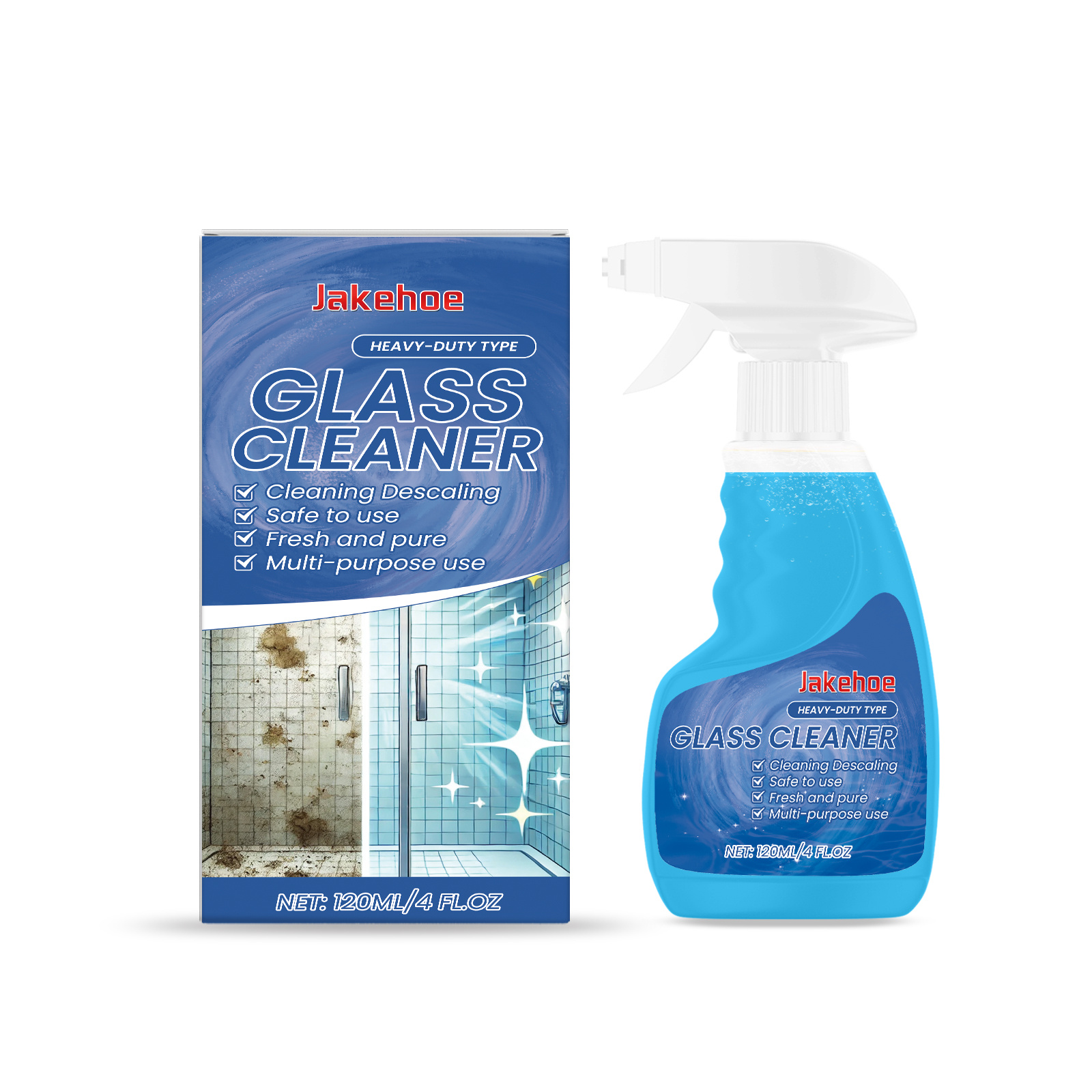 Main product image of Cleaning Agent, Glass descaling cleaner, 120ml, Glass cleaning, with sodium bicarbonate