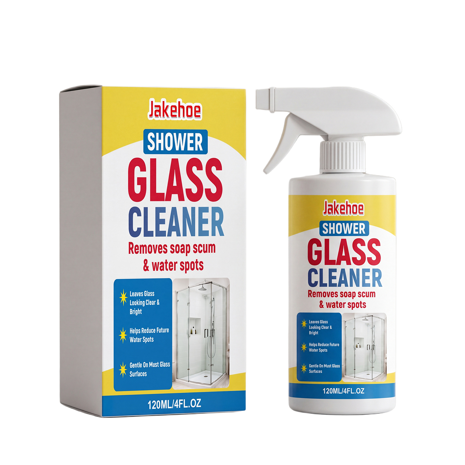 Main product image of Cleaning Agent, Shower Glass Cleaner, 120ml, Cleaning supplies, with Benzalkonium