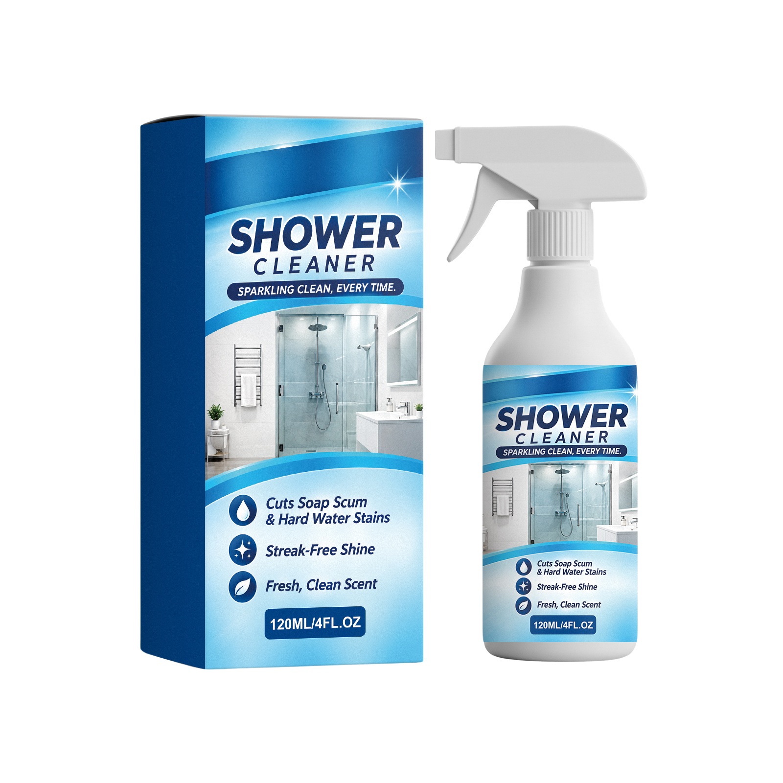 Main product image of Cleaning Agent, Shower Cleaner, 120ml, with Citric acid