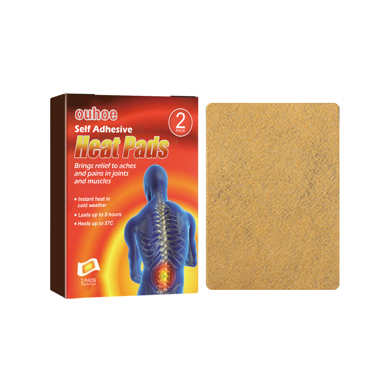 Main product image of Health Care Product, Joint care fever patch, 2pcs, Self-adhesive hot post, with Mugwort leaf