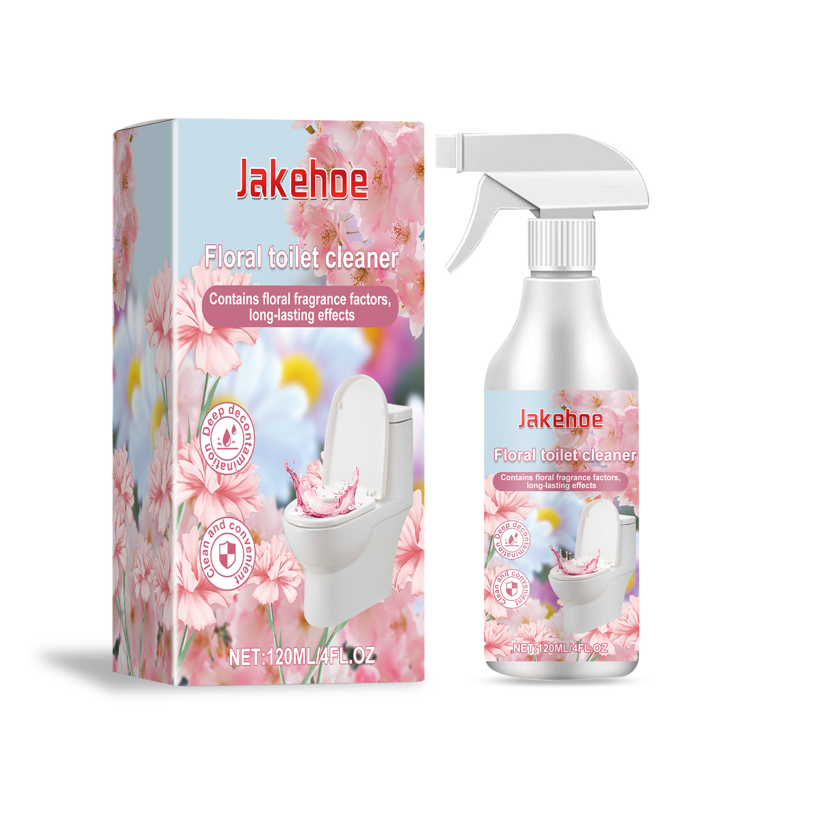 Main product image of Cleaning Agent, Toilet cleaning, 120ml, Floral toilet cleaner, with Lauryeth-7