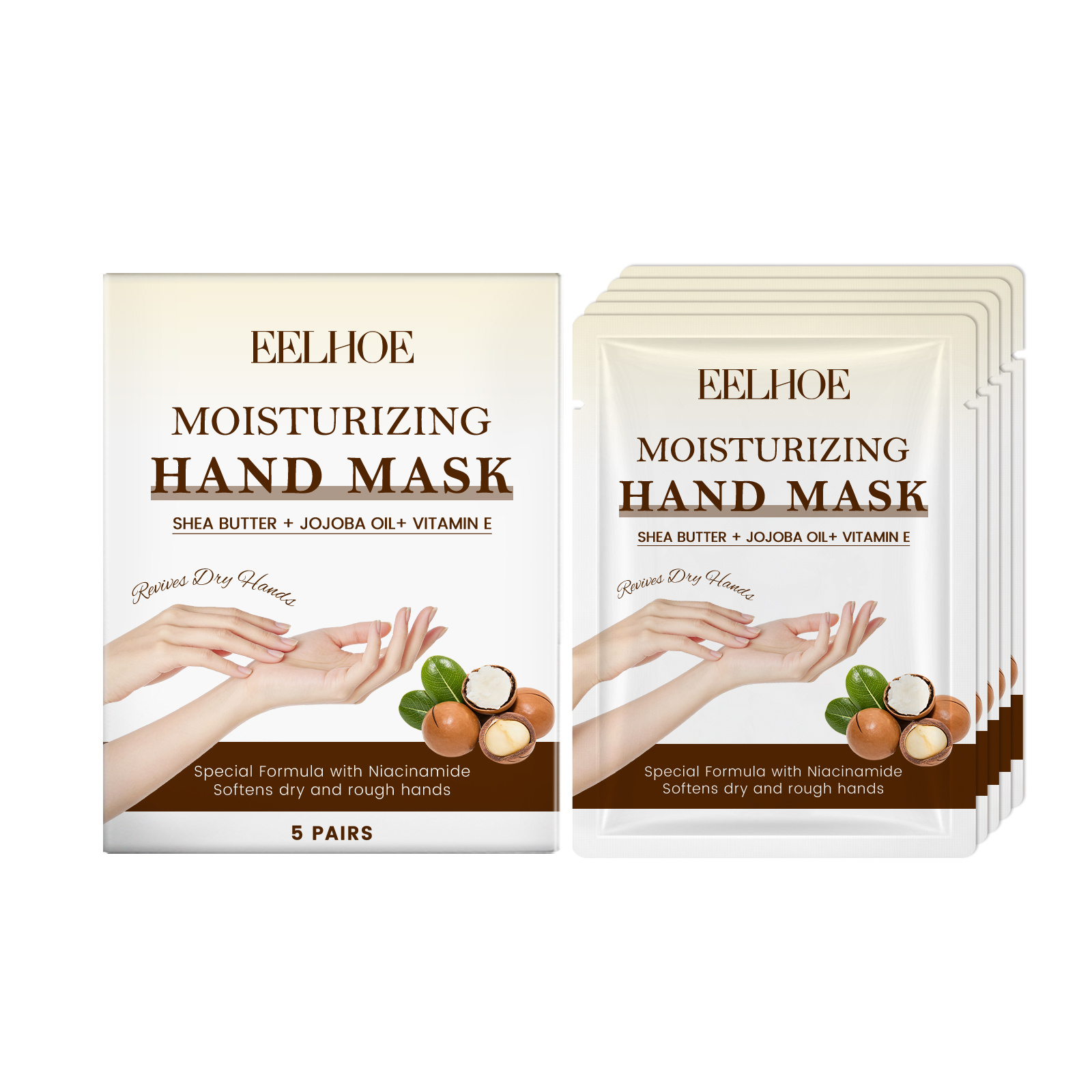 Main product image of Health Care Product, Vitamin E Hand Cleansing Mask, 5pcs, with Mineral oil