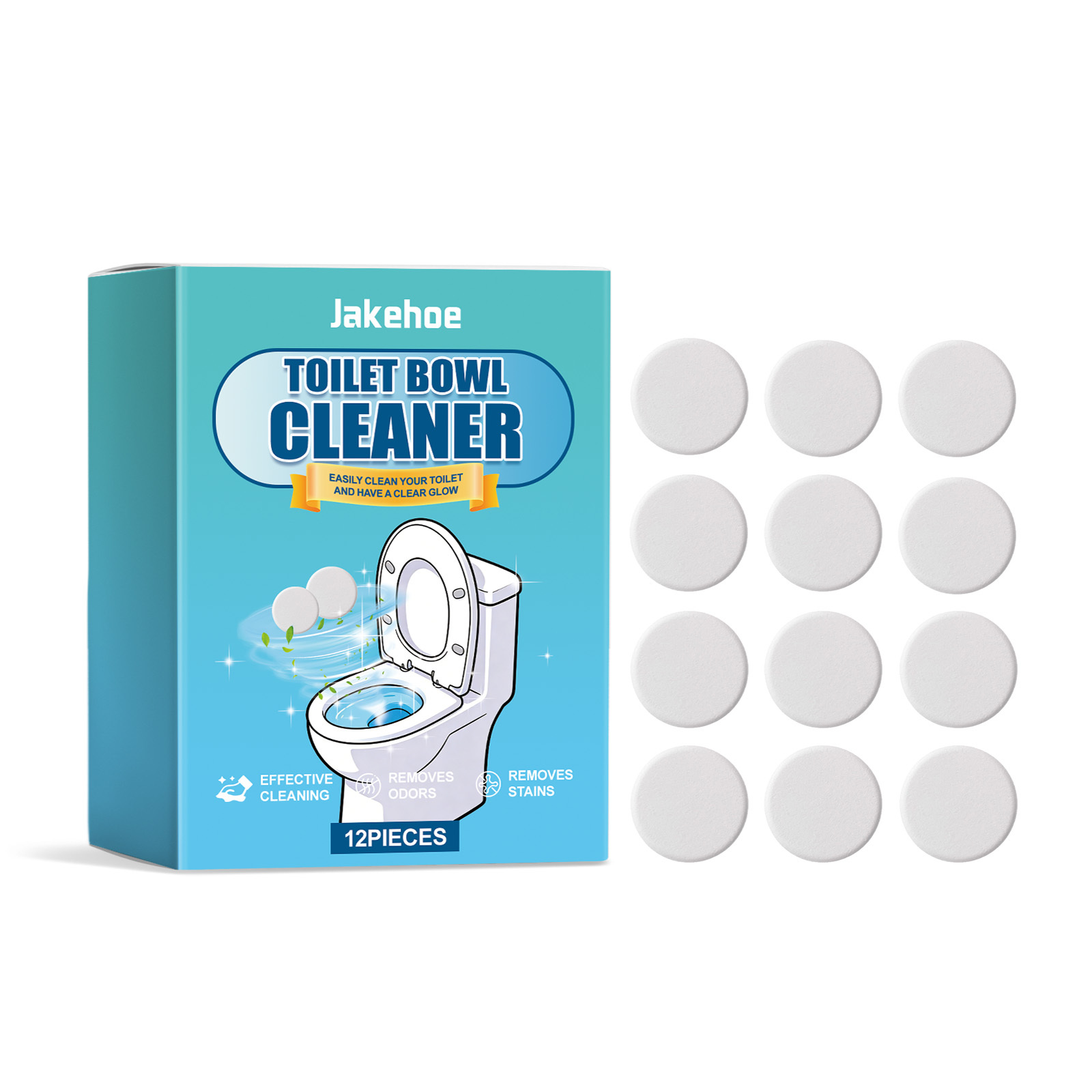 Main product image of Cleaning Agent, Toilet Bowl Cleaner, 12pcs, Toilet cleaning