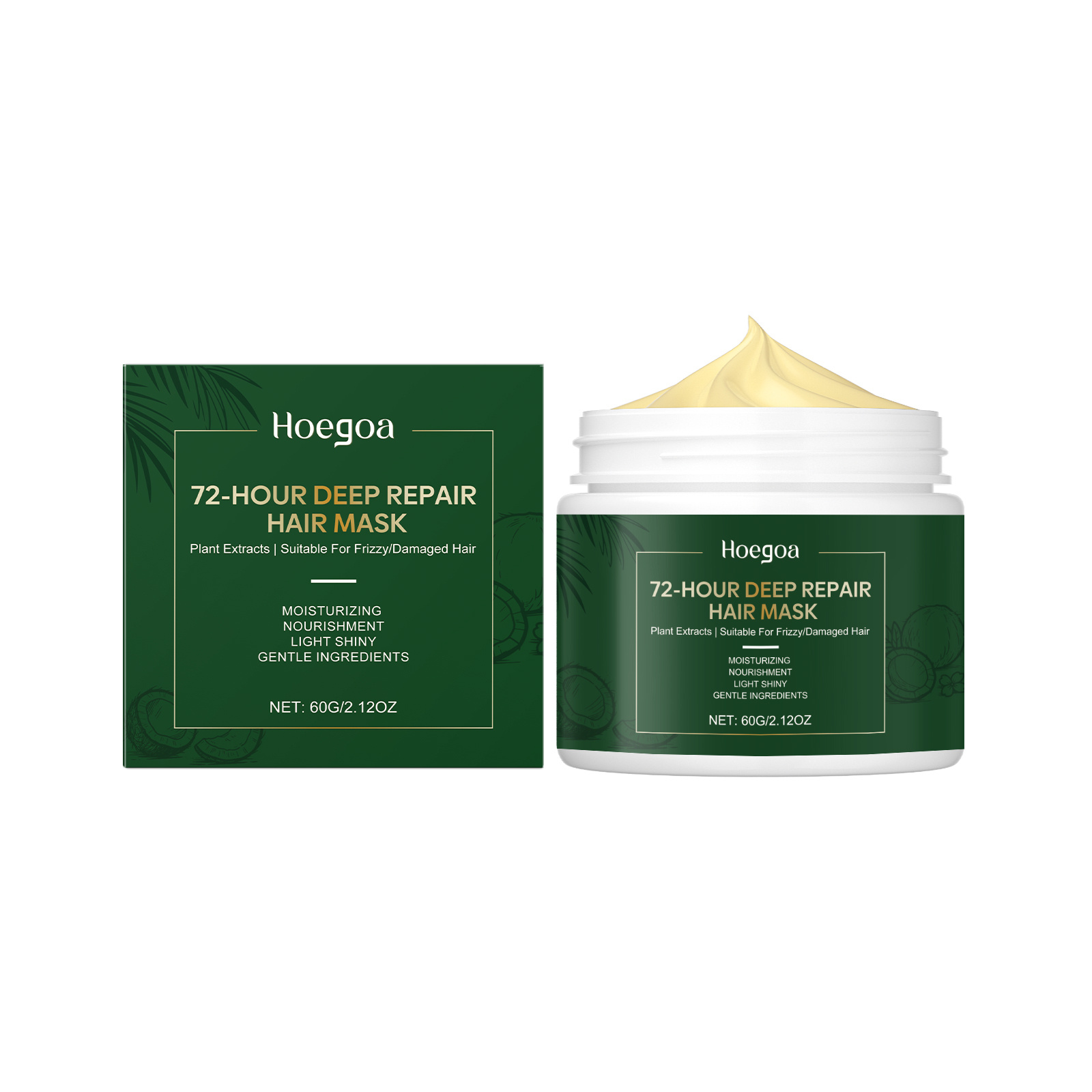 Main product image of Hair Care Product, Smooth hair with a hair mask, 60g, Gentle nourishing, with Butter fruit tree oil