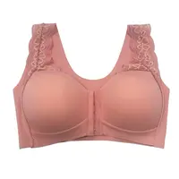 Product image of Zeriluna Lace Vest-Style Bra With A Front Button Design, Available In Multiple Colors, Comfortable And Compact Undergarment Without Underwir