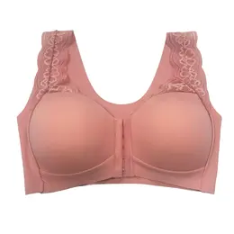 Product image of Zeriluna Lace Vest-Style Bra, Front Button, No Underwire