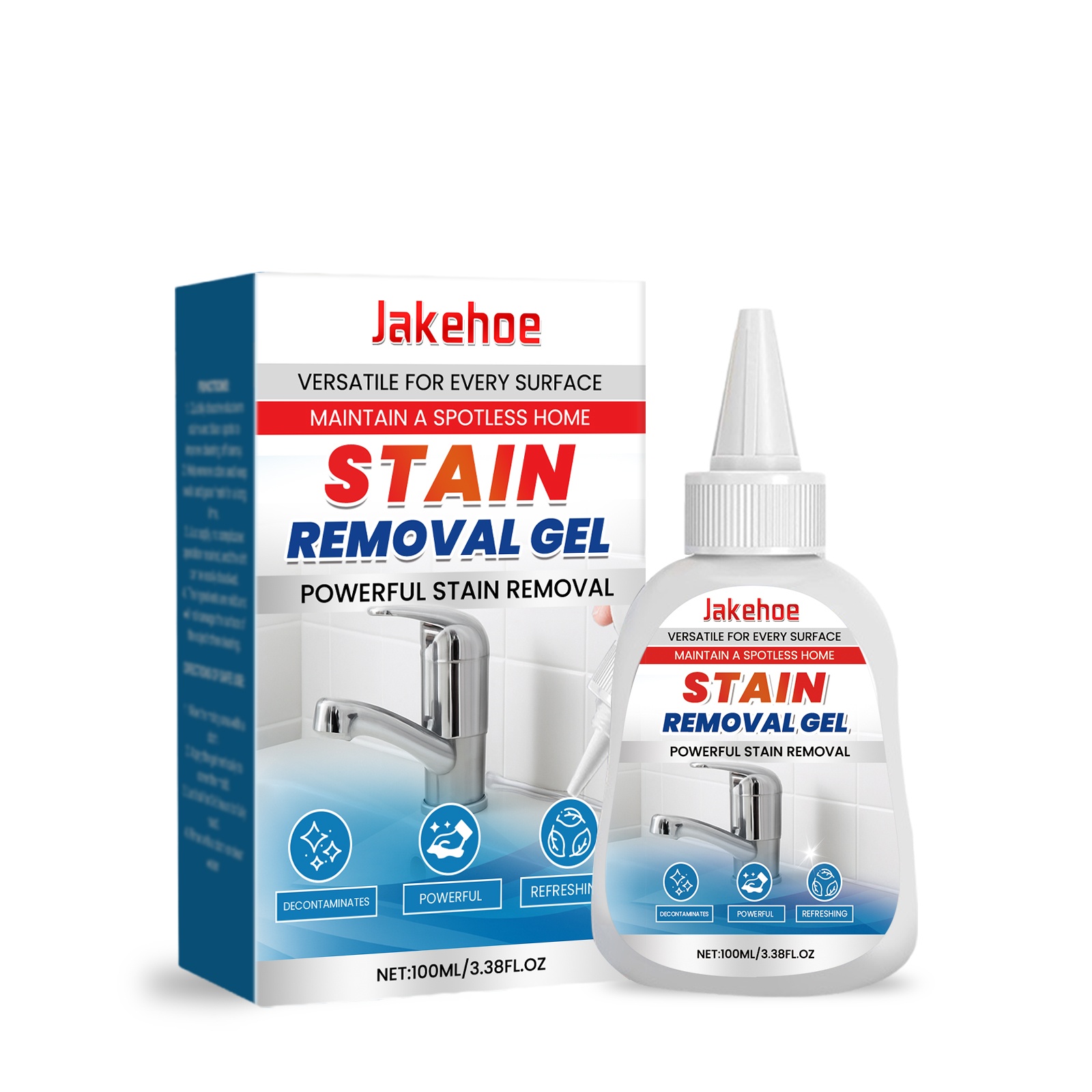 Main product image of Jakehoe Stain Cleaning Gel, Multi-Purpose Cleaning, Household Sealing Ring Gap Stain Remover, Pointed Nozzle Type