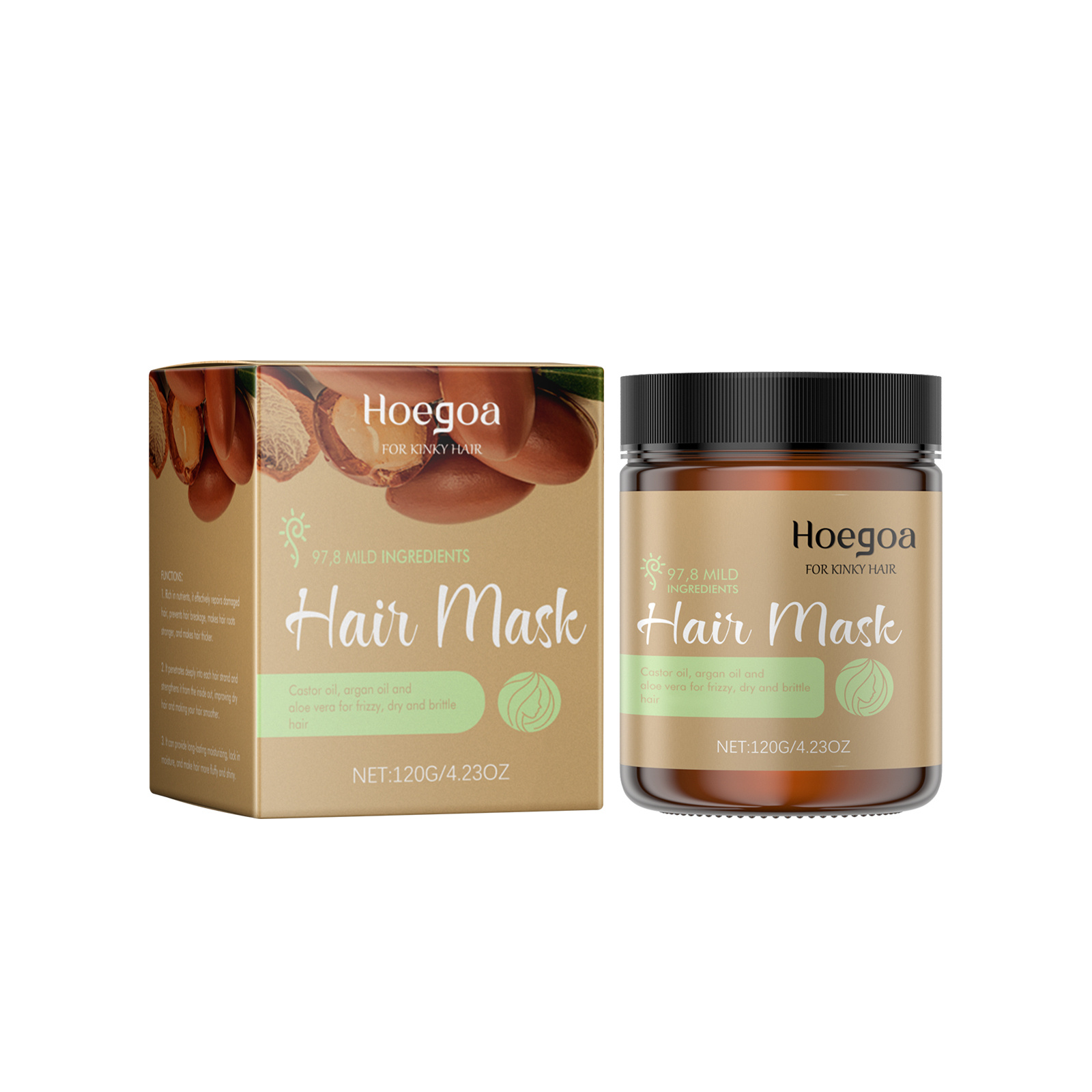 Main product image of Hair Care Product, Smoothing treatment hair mask, 120g, with Argan oil