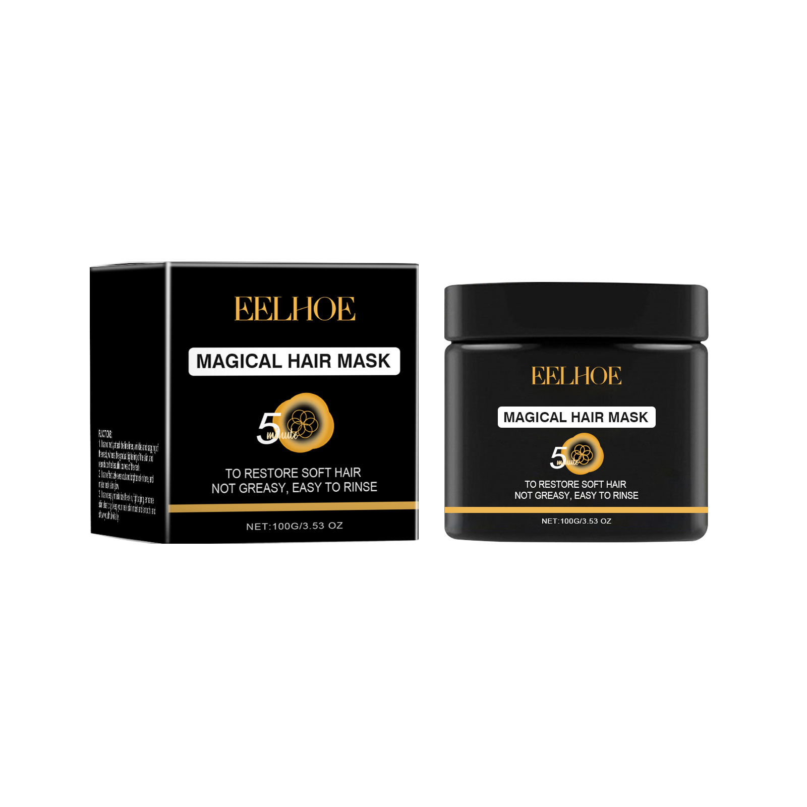Main product image of Hair Care Product, Smooth and nourishing hair mask, 100G, Improve dry hair, with Coconut oil
