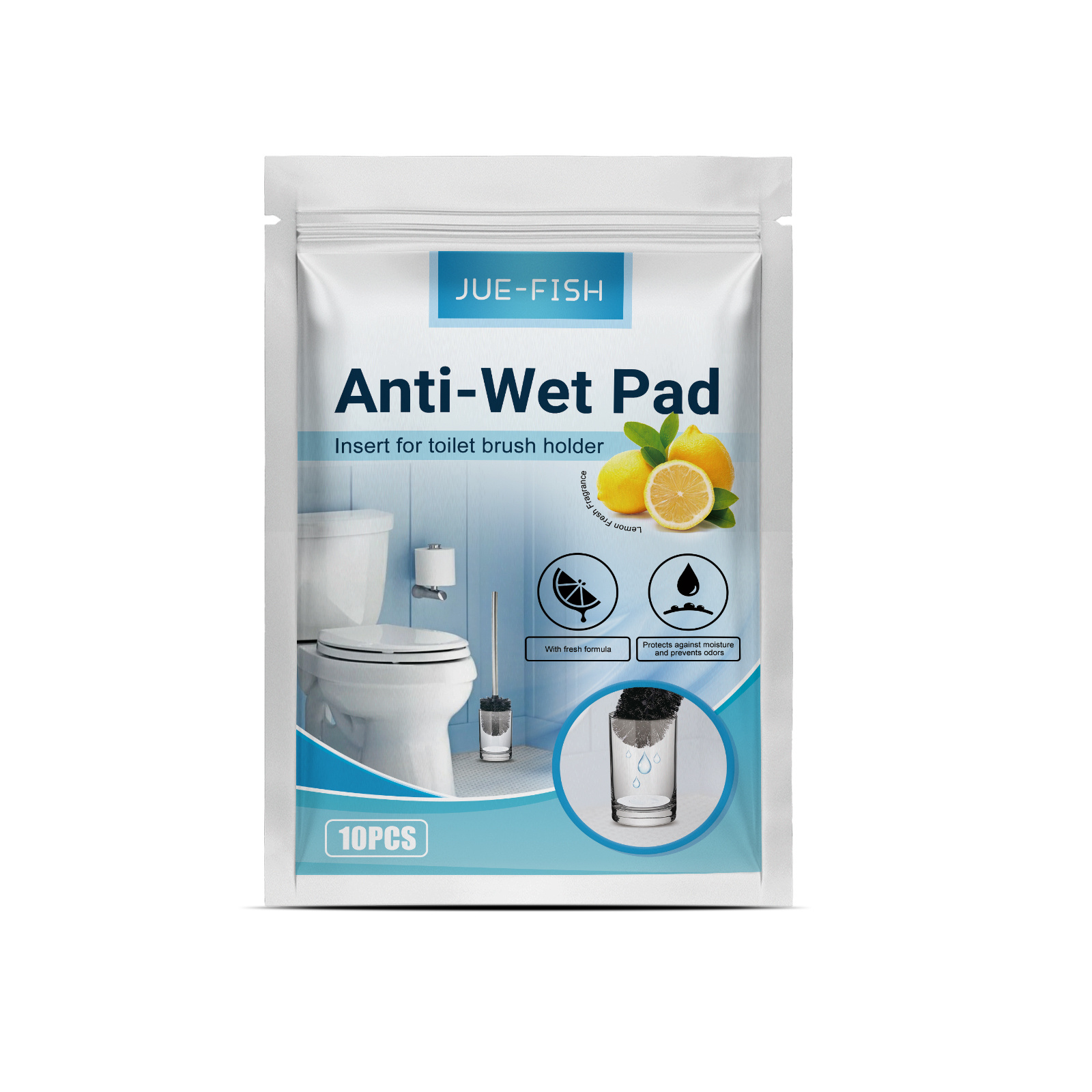 Main product image of Cleaning Agent, Toilet brush pad, 10pcs, with High quality fiber