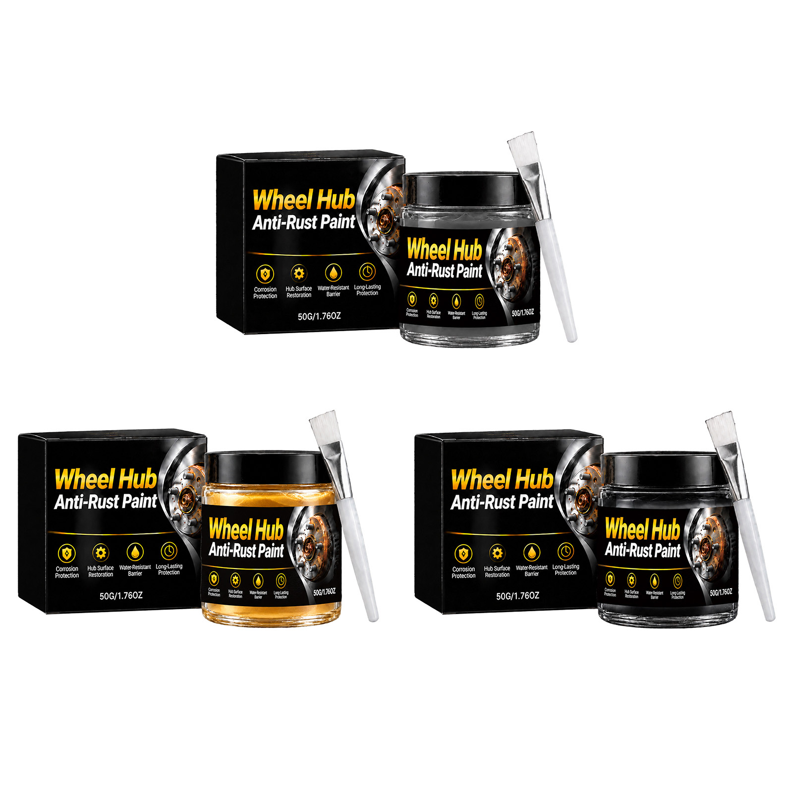 Main product image of Lubricating Oil, Wheel Hub Anti-Rust Paint, 50g+1, with alkyd resin