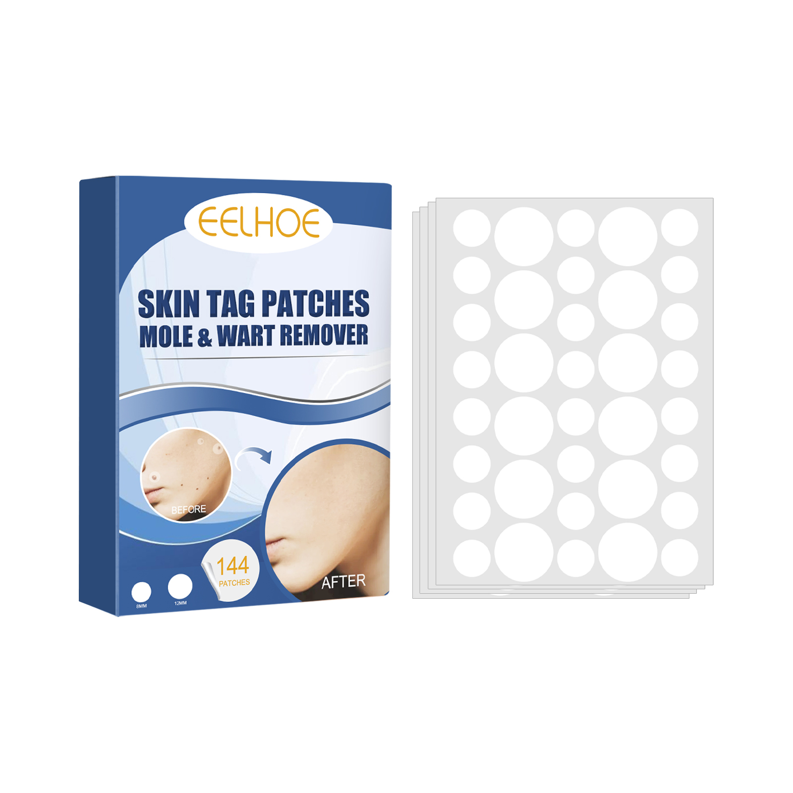 Main product image of Patch 144 Pcs Targeted Care Patch Skin-Friendly Adhesive Easy to Apply for Discreet All-Day Wear