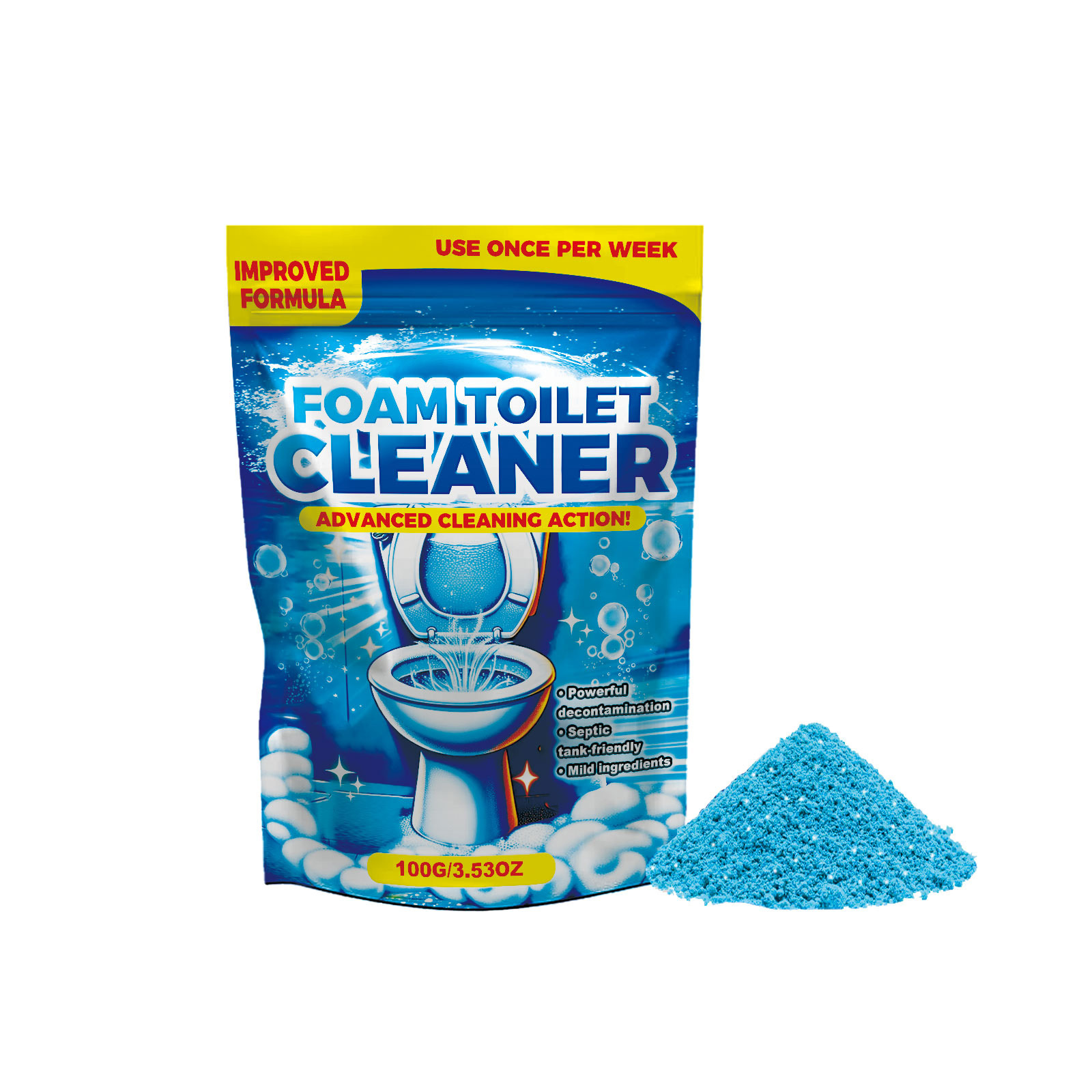 Main product image of Foam Toilet Cleaner, 100g, Toilet Cleaning, Cleaning Agent for Home Cleaning