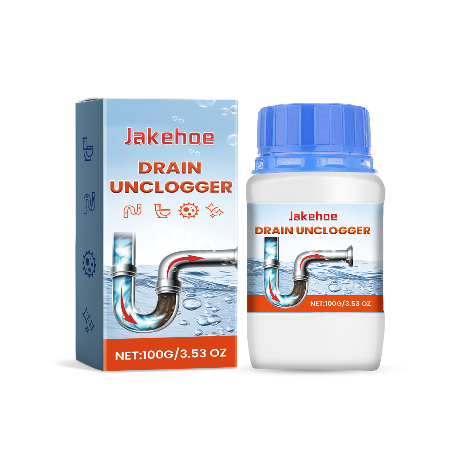 Main product image of Drain Cleaner, 100G, Kitchen and Bathroom Cleaner, Cleaning Agent for Home Cleaning