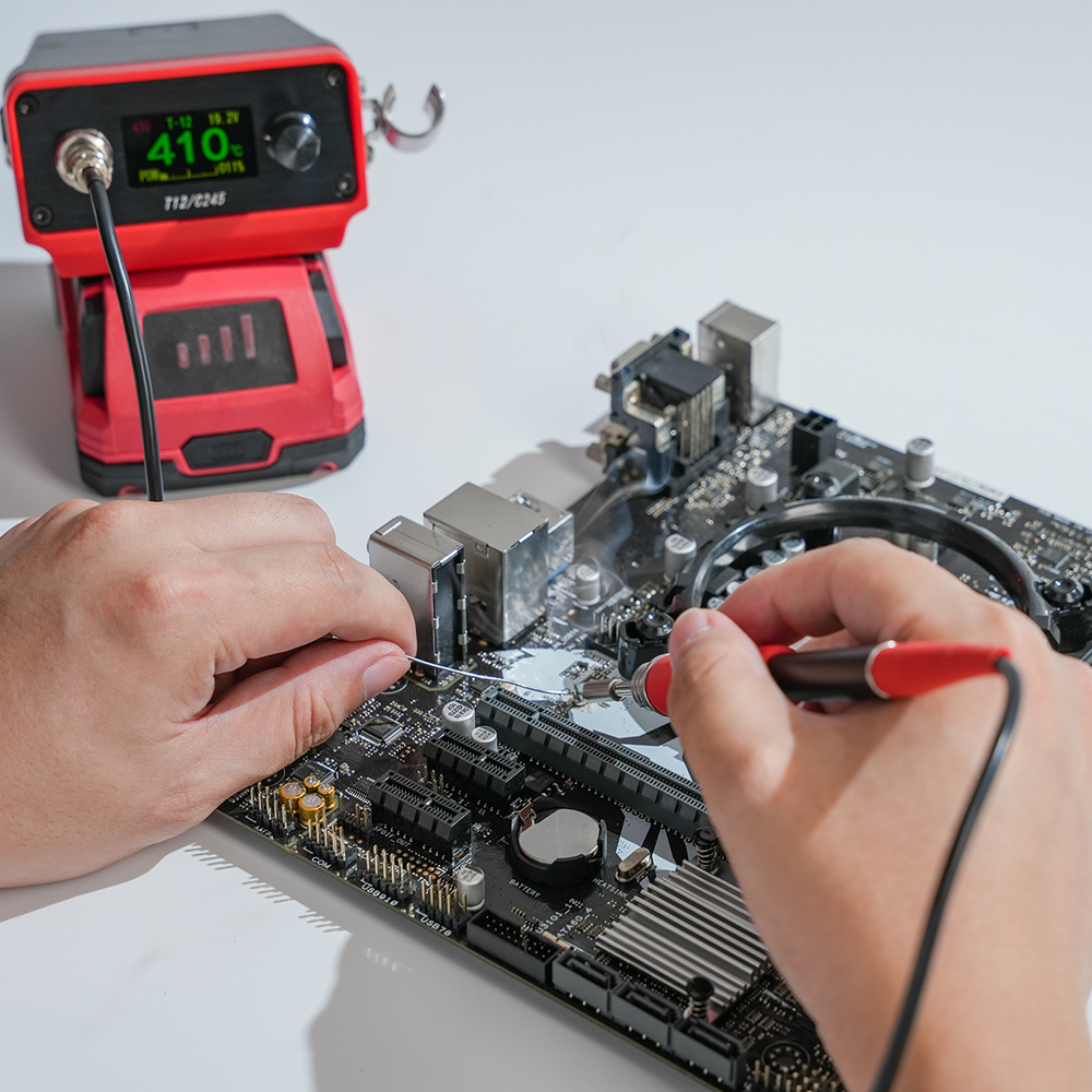 Main product image of MELLIF Dual Power Soldering Iron Station, Red
