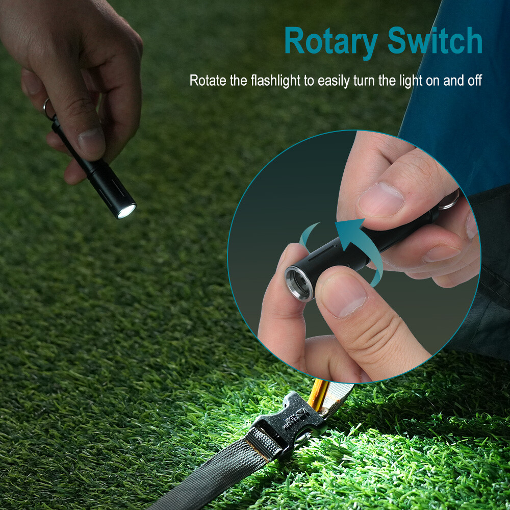Main product image of BORUiT RJ11 Smallest 500-Lumens Keychain Torch Waterproof Compact