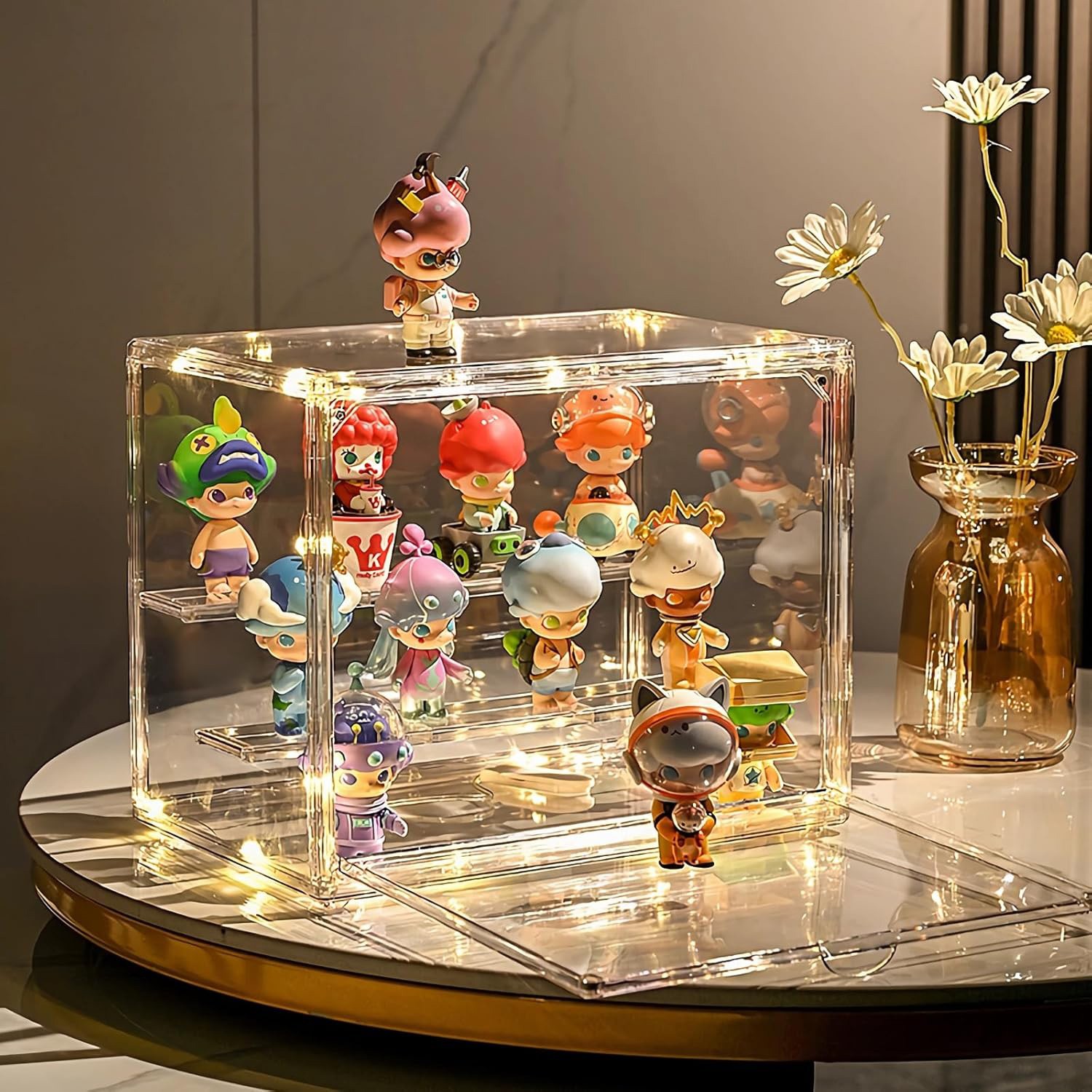 Main product image of Acrylic Display Case Magnetic Door Clear Display Box Dustproof Box For Figures