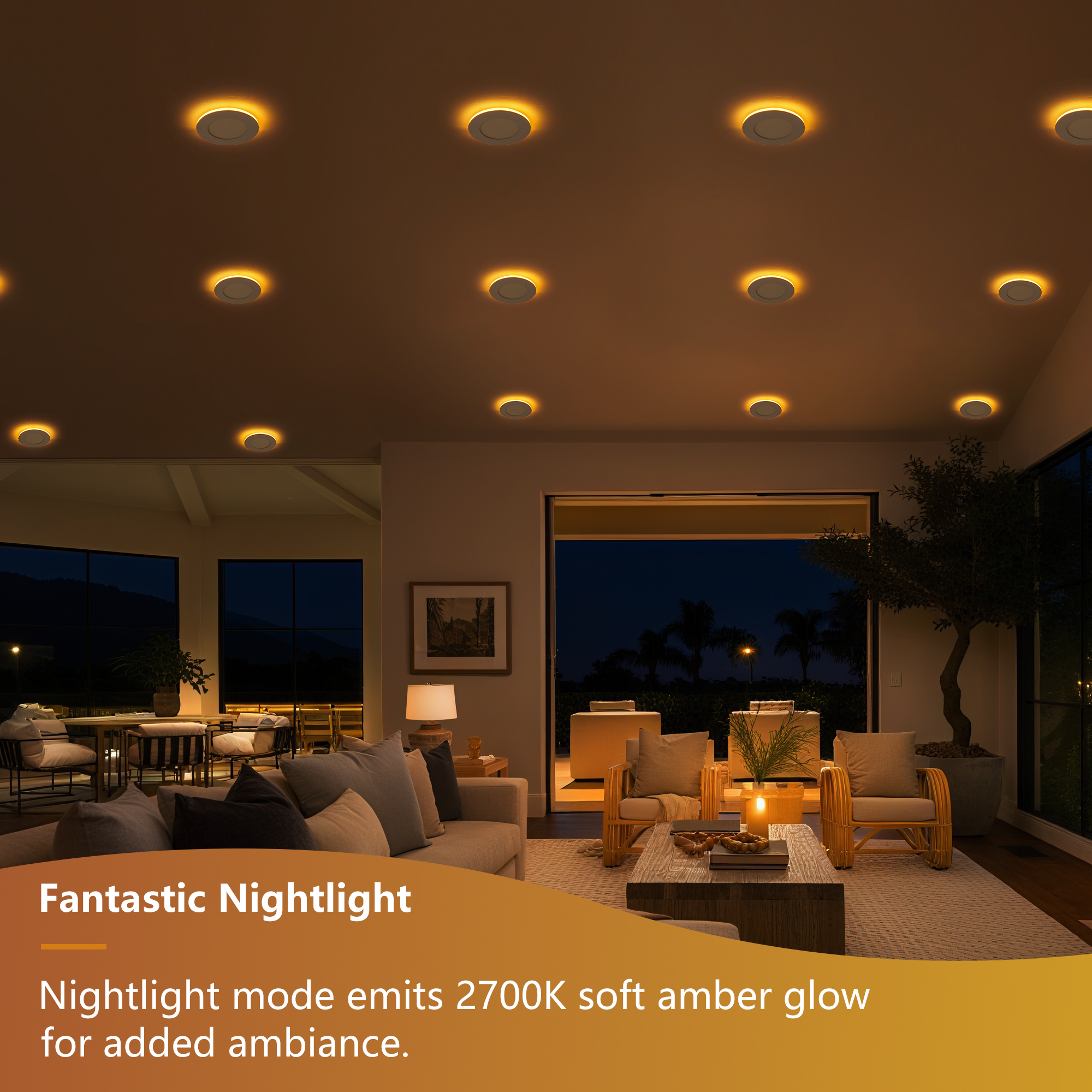 6 Pack 4 Inch White LED Recessed Light, Dimmable, 2700K-5000K 5CCT, 800LM High Brightness, 9W 120V, Ultra-Thin Canless Wafer Light