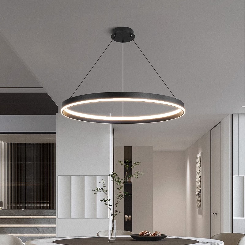 Annular Led Dining Room Lamp Is Light And Luxurious