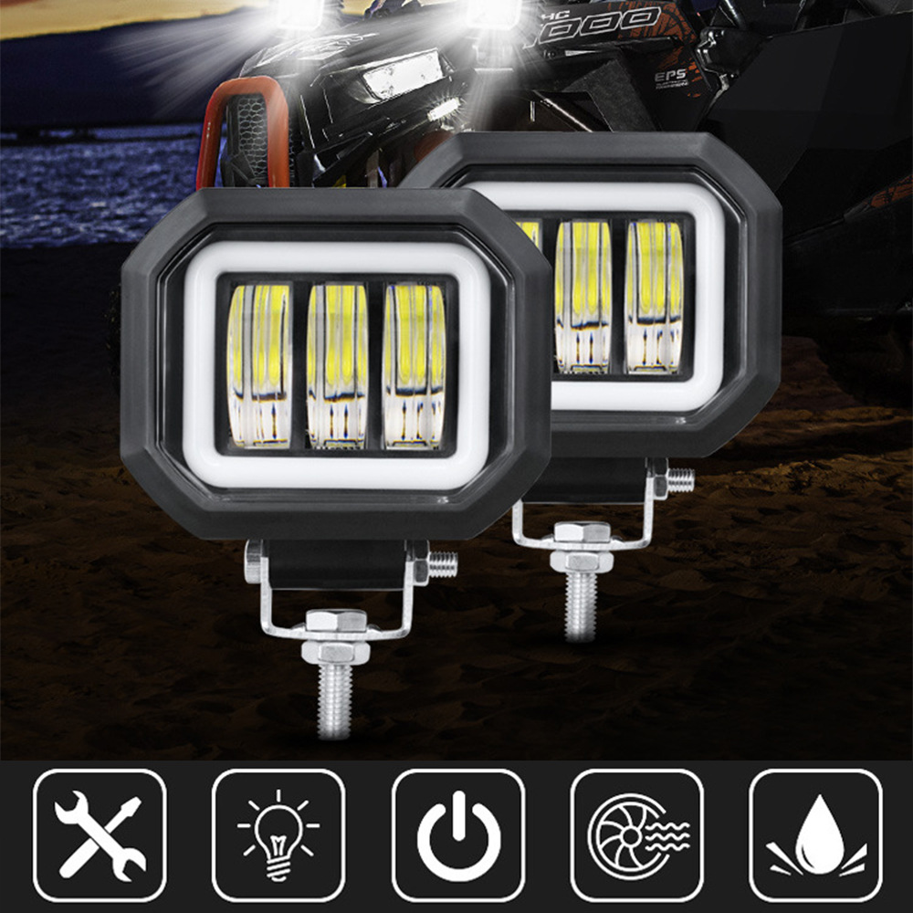 Fog Light With Aperture Angel Eye Motorcycle Spotlight Off-road Vehicle
