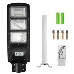 Solar Street Path Light Outdoor 180LEDs Sensor Remote Control Wireless Lamps IP65 Waterproof Lighting For Garage Front Door Garden Pathway