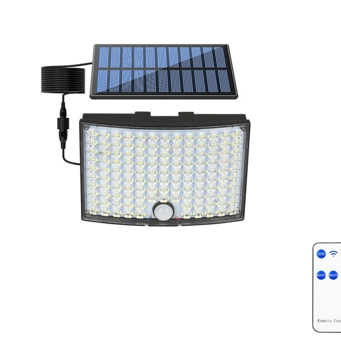 124 LED Solar Human Detection Split Wall Lamp