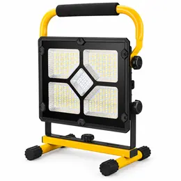 Product image of W878 Solar Powered 188 LED Flood Light, 18650 Rechargeable Battery, Display Type C