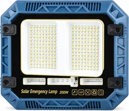 Product image of W8113 Solar LED Flood Light, 18650 Battery, Red/Blue Warning