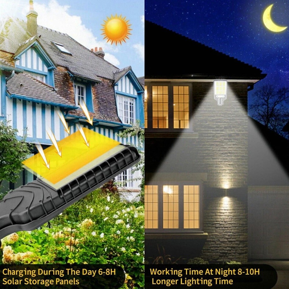 Main product image of 4-Pack Solar LED Wall Lights with PIR Motion Sensor and Remote