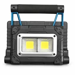 Product image of W875 2 30W Solar Rechargeable LED Work Light, Magnetic Base, 3600mAh Battery