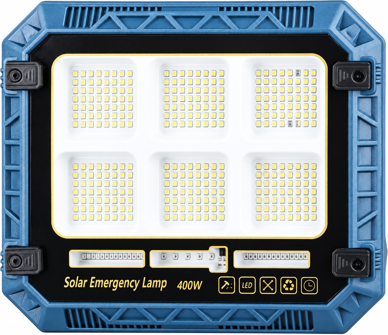 Main product image of W8113 Solar Rechargeable LED Flood Light, Red Blue Warning, SMD 2835, 7200mAh