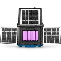 Product image of W8150 2 Solar Rechargeable LED Flood Work Light, Type C, 7800mAh, Battery Display