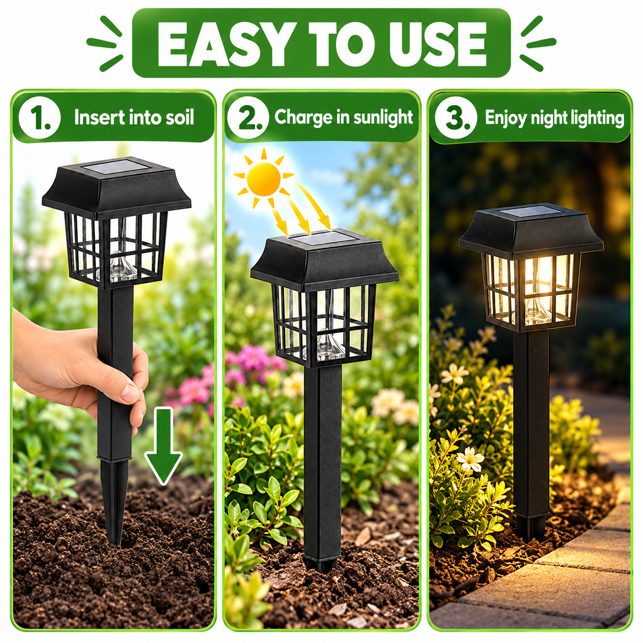 Main product image of Square Plastic Solar Light for Outdoor Illumination