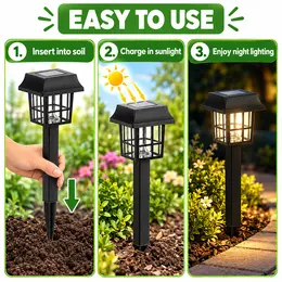 Product image of Square Plastic Solar Light for Outdoor Illumination