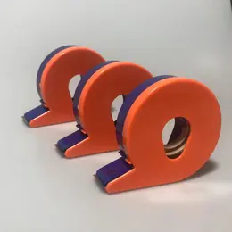 Small tape cutter-orange blue-ABS-1 piece