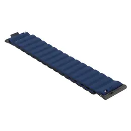 2pcs Strong Magnet Link Wristband Adjustable Soft Silicone Quick Release Magnetic Watch Sport Band Compatible For Watch Fit 3 Dark Blue
