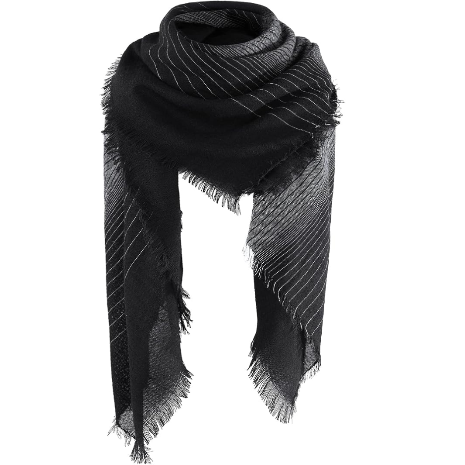Main product image of Women's Oversized Plaid Winter Scarf, Square Shawl Wrap