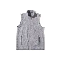 Product image of Men's Knit Fleece Vest, Full Zip, Stand Collar, Thermal Midlayer