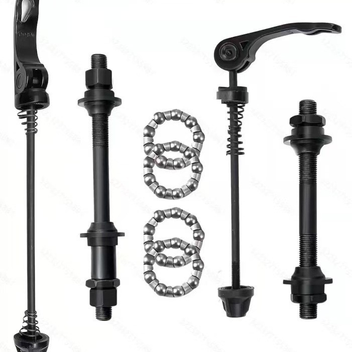 Mountain Bike Hollow Shaft Quick Release Set Shaft Leather