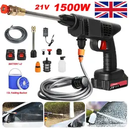 2 Battery Portable Cordless Car High Pressure Washer Jet Water Wash Cleaner Gun