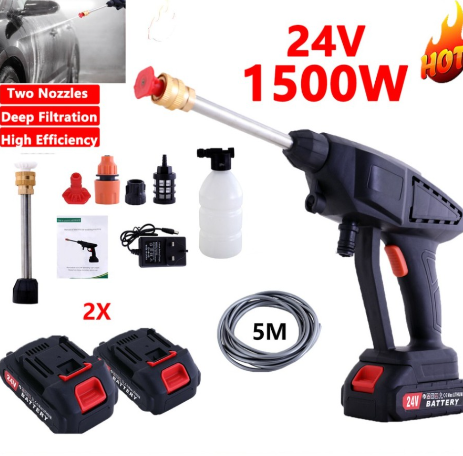 Main product image of Portable Cordless Car High Pressure Washer with 2 Batteries