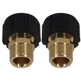 Product image of Brass Pressure Washer Adapter, M22 15mm Female to M22 14mm Male, 5000 PSI
