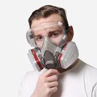 Product image of Gray-White Dual-Cartridge Respirator Mask