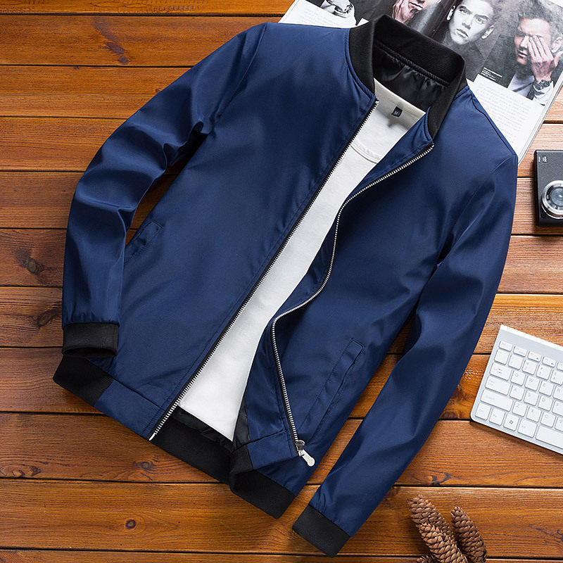 Main product image of Men's Thin Stand-up Collar Jacket for Spring and Autumn