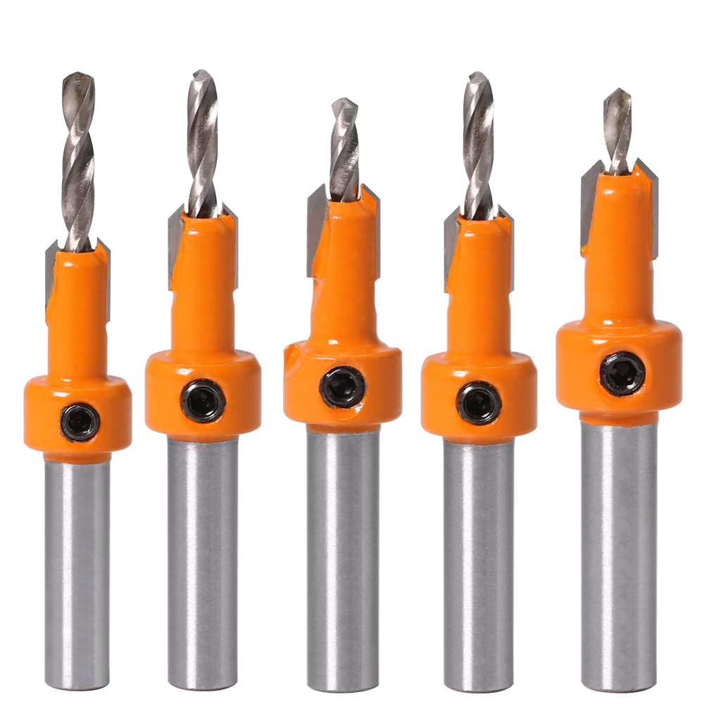 Alloy Head Screw Step Drill Wood Self-tapping Screw Installation